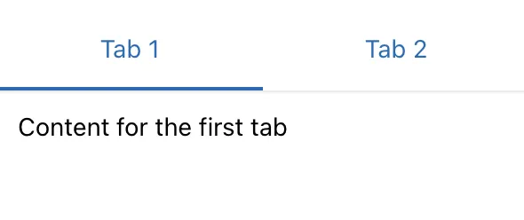 Composant ficus Tabs affiché en exemple