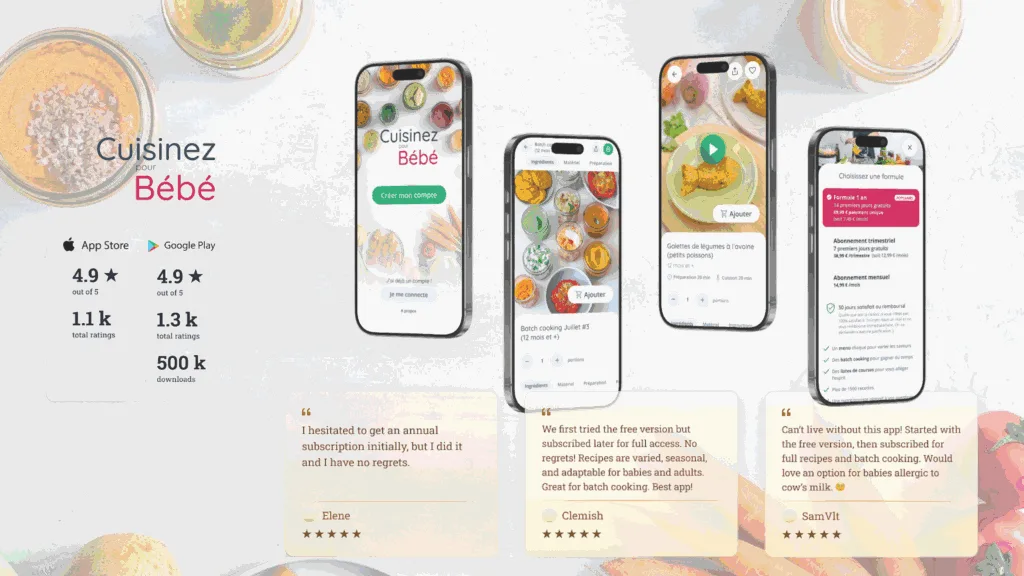 Cuisinez pour bébé avis