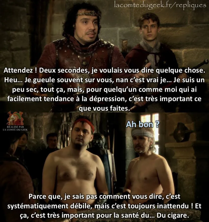 Scène culte de la série Kaamelot